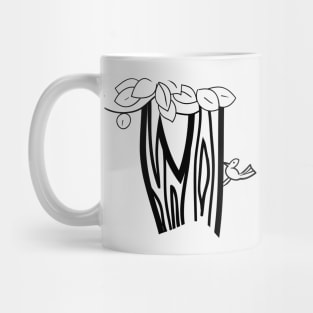 Woodpecker on a tree Mug